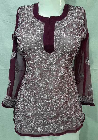 Short Georgette Kurti